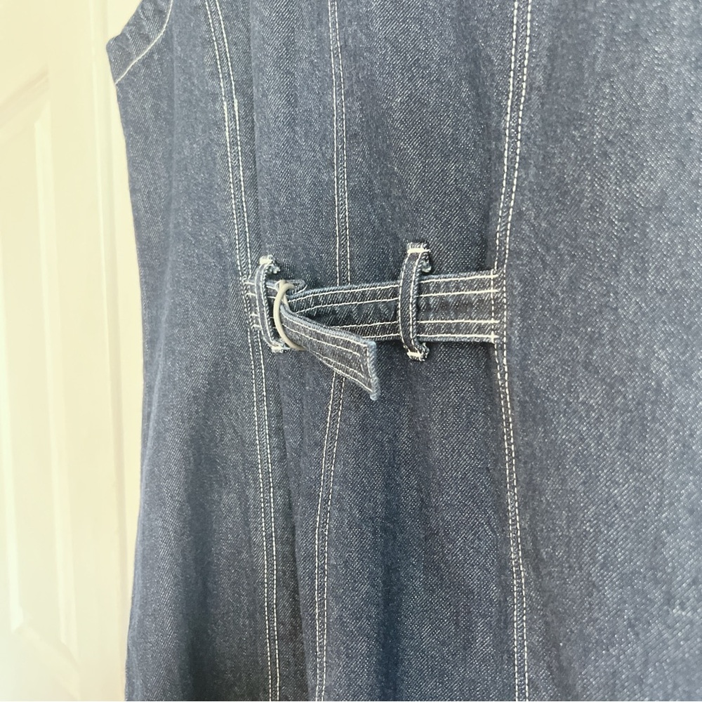 NWT Abercrombie & Fitch Mara Fitted Adjustable Denim Mini Dress - Picture 8 of 8